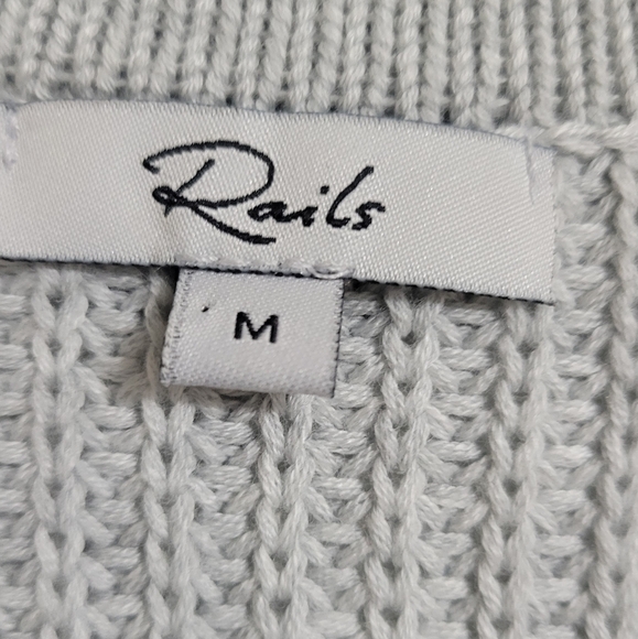 Rails Olivia Gray Lace Up Sweater - Picture 4 of 10